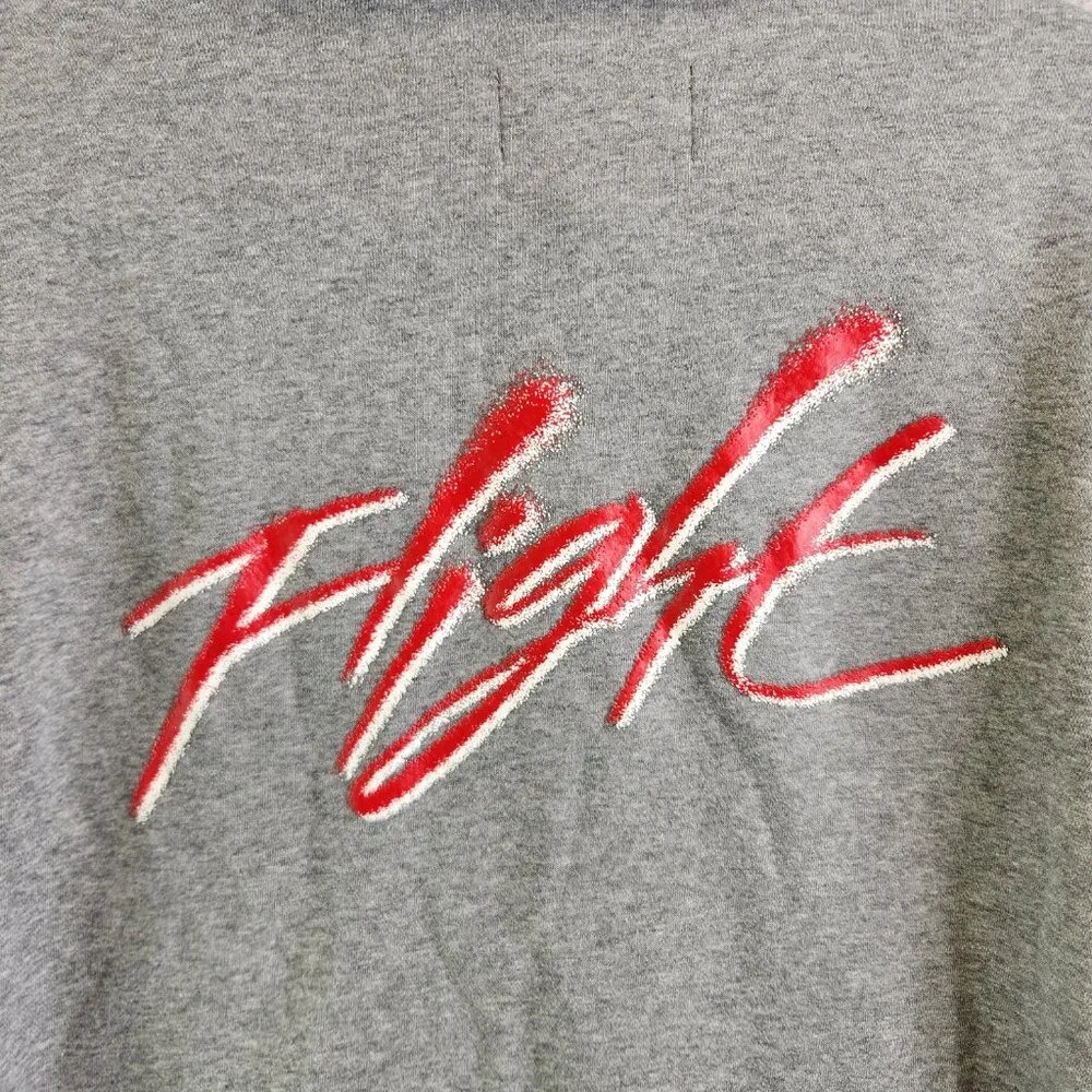 Jordan Hoodie Mens M Gray Flight Air Essentials Fleece Pullover Jumpman